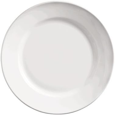 [028050] PLATO BASE TRINCHE BLANCO ROLLED EDGE 30cm 840-445R-12
