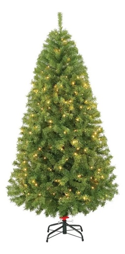 [054907] PINO VERMONT VERDE C/300 LUCES LED CALIDA #7 220cm - 336730