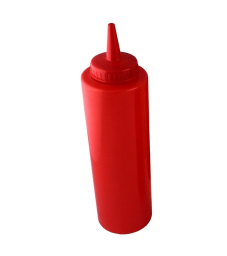 [060886] BOTELLA DISPENSADORA DE PLÁSTICO ROJA 8 oz - 023-001-009