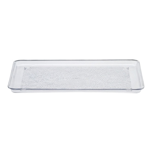 [032738] CHAROLA RECTANGULAR DE POLICARBONATO CRISTAL 34x23x1.5cm - PT1311