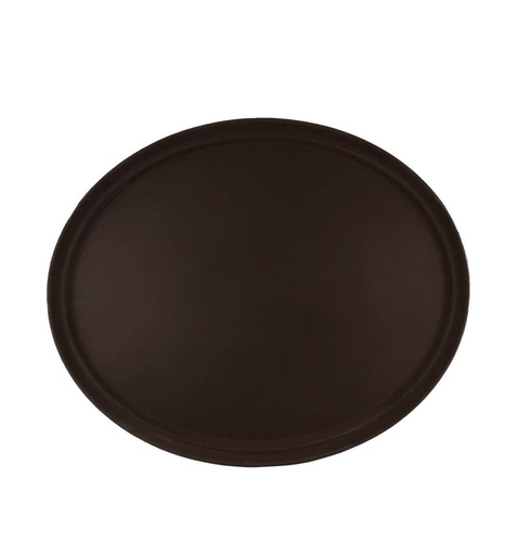 [055889] CHAROLA OVALADA 56 X 68 CM PLÁSTICO CAFÉ - 056-001-009