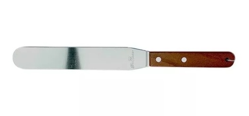 [055894] ESPATULA PASTELERA DE 5" CON MANGO DE MADERA - 020-002-001