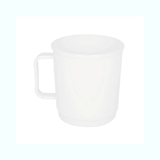 [061025] TAZA BLANCA MELAPLASTIC 400 ml MX-117W