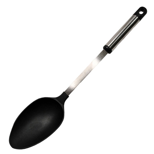 [061401] CUCHARA PARA COCINAR DE NYLON Y MANGO DE METAL 34cm - 021-001-018