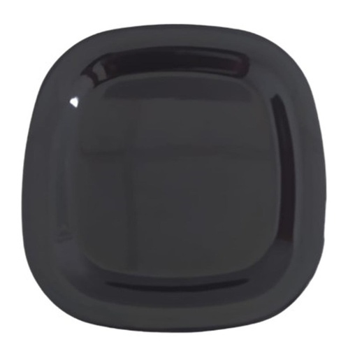 [061447] PLATO ENSALADA CUADRADO 10" MELAMINA NEGRO DIAMANTE - 105-015-130