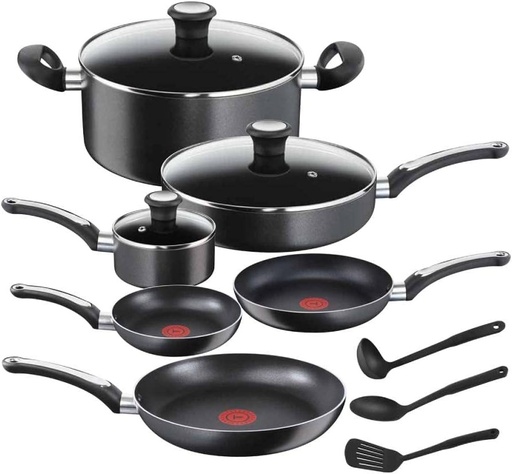 [061511] BATERIA NEW PLATINUM NEGRA T-FAL (12 PZAS) #TFB182SC84