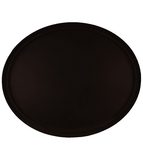 [061652] CHAROLA OVALADA DE FIBRA DE VIDRIO NEGRA 56cm x 68cm - 056-003-009
