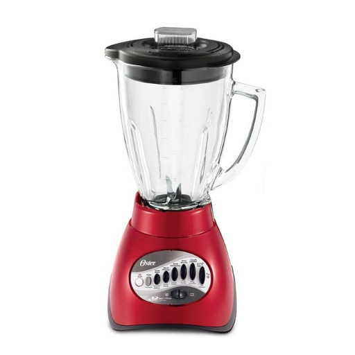 [061707] LICUADORA OSTER ROJA DE 12 VELOCIDADES CON VASO DE VIDRIO - 6844000N01