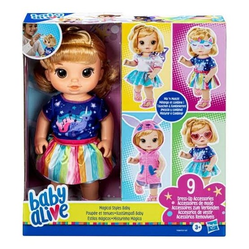 [062096] BABY ALIVE MUÑECA ESTILOS MÁGICOS - F4384