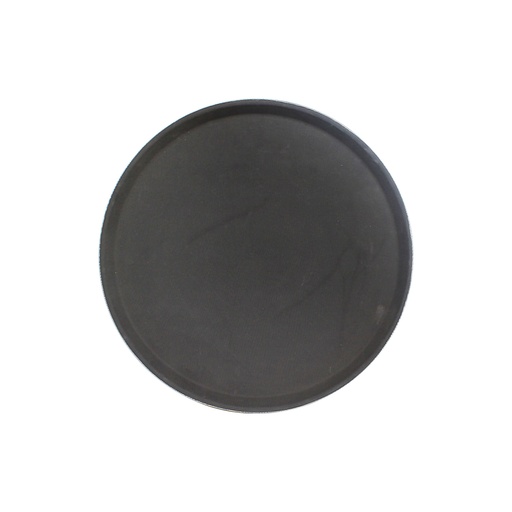 [062782] CHAROLA REDONDA FORRO HULE NEGRO 16" NSF - PLST1600BL
