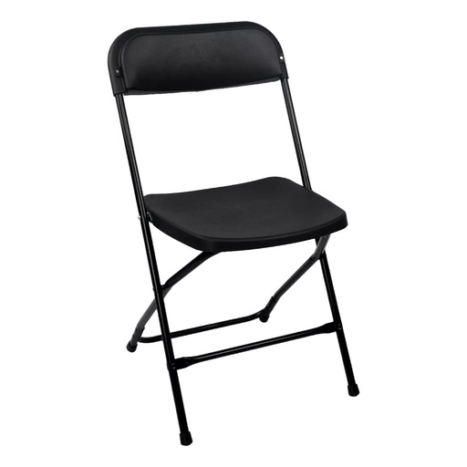[062945] SILLA DE PLÁSTICO PLEGABLE NEGRA - HG134C1