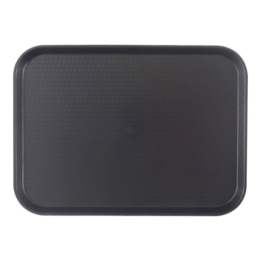 [063135] CHAROLA RECTANGULAR PARA CAFETERIA PP NEGRO 35.5cm x 45cm - DS122N