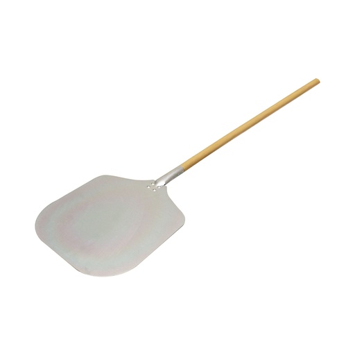 [063224] PALA PARA PIZZA DE ALUMINIO PALETA 12" x 14" CON MANGO DE MADERA DE 52" - ALWDPP5212