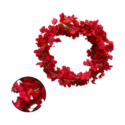 [063396] GUIA HORTENSIA ROJO 210CM - 5851041