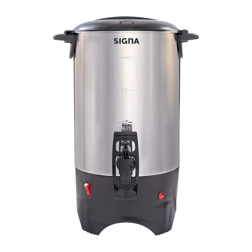 [063504] CAFETERA METÁLICA COLOR PLATA DE 6 L - EL19C5