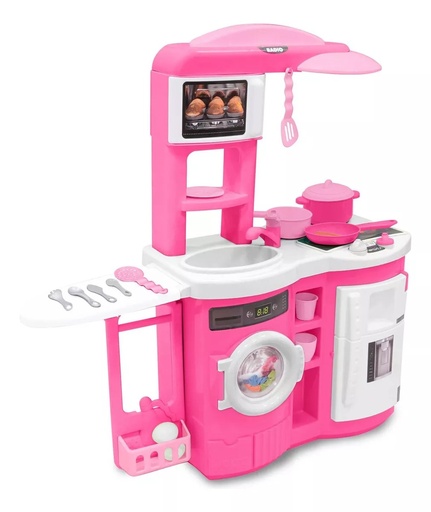[064411] PRINSEL COCINA GRANDE COOK N PLAY ROSA - PNR0040
