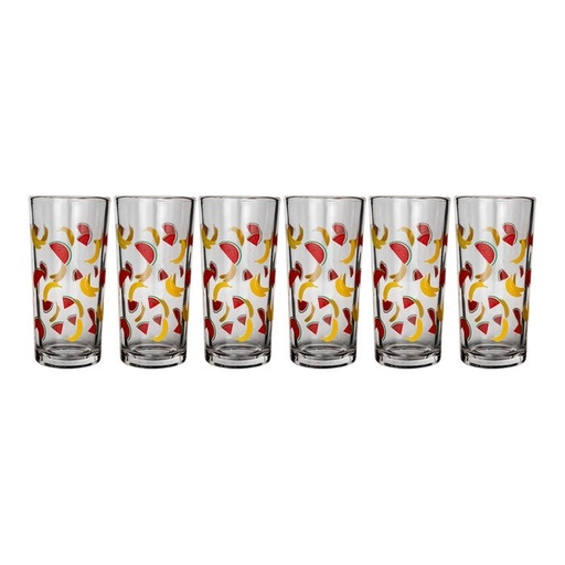[064539] JUEGO DE 6 VASOS PLATANOS Y SANDÍAS #8360 - 1721979