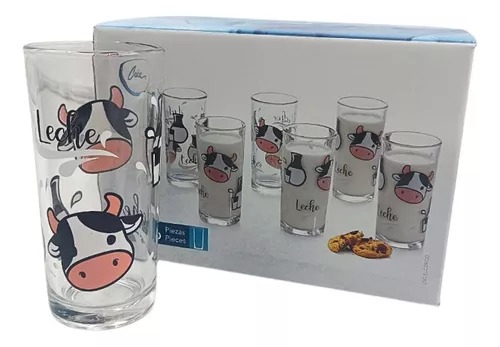 [064544] JUEGO DE 6 VASOS LECHE DE VACA #8360 - 1721977