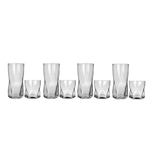 [064547] JUEGO DE 8 VASOS ROMBUS #C285 - 1714825