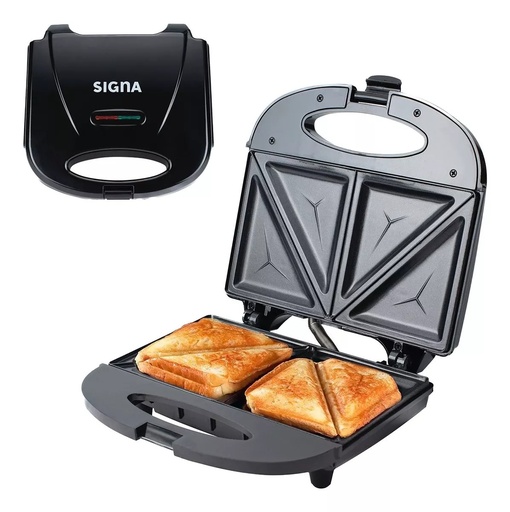 [064721] PARRILLA SANDWICHERA ELÉCTRICA GRIS 1000 W - EL36C4