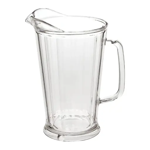 [064880] JARRA PARA AGUA CÓNICA TRANSPARENTE DE POLICARBONATO 1.8 L / 64oz - DS1805