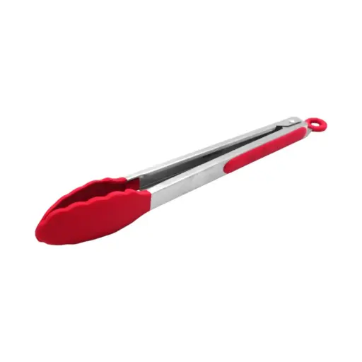 [065307] PINZAS DE ACERO INOXIDABLE Y SILICÓN ROJO DE 12" - 020-001-083